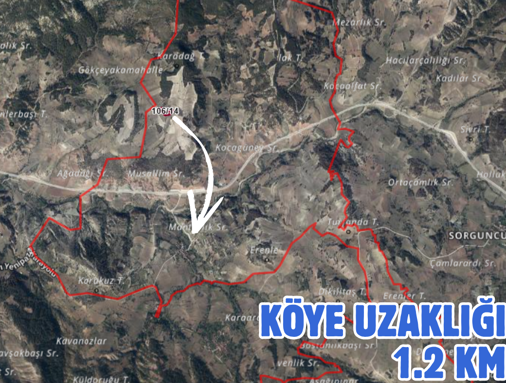 BİLECİK YENİPAZAR ESENKÖY 3.908 M² TARLA SATILIKTIR - BİLECİK YENİPAZAR fotoğraf 2